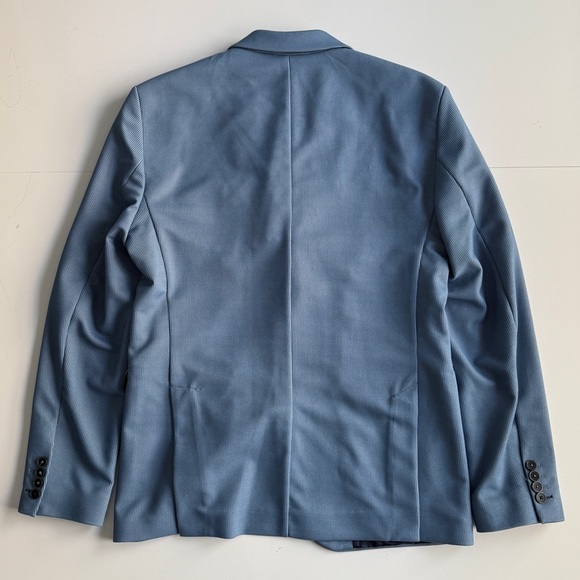 Zara Men's Sport Coat Blazer Blue Sz 42 Large L Business Casual Lightweight - Picture 9 of 14